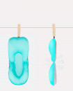 Foldable Non-Slip Soft Baby Boy Bath Pillow Padding Soft Infant Lounger for Tub Sink Blue 0-9M